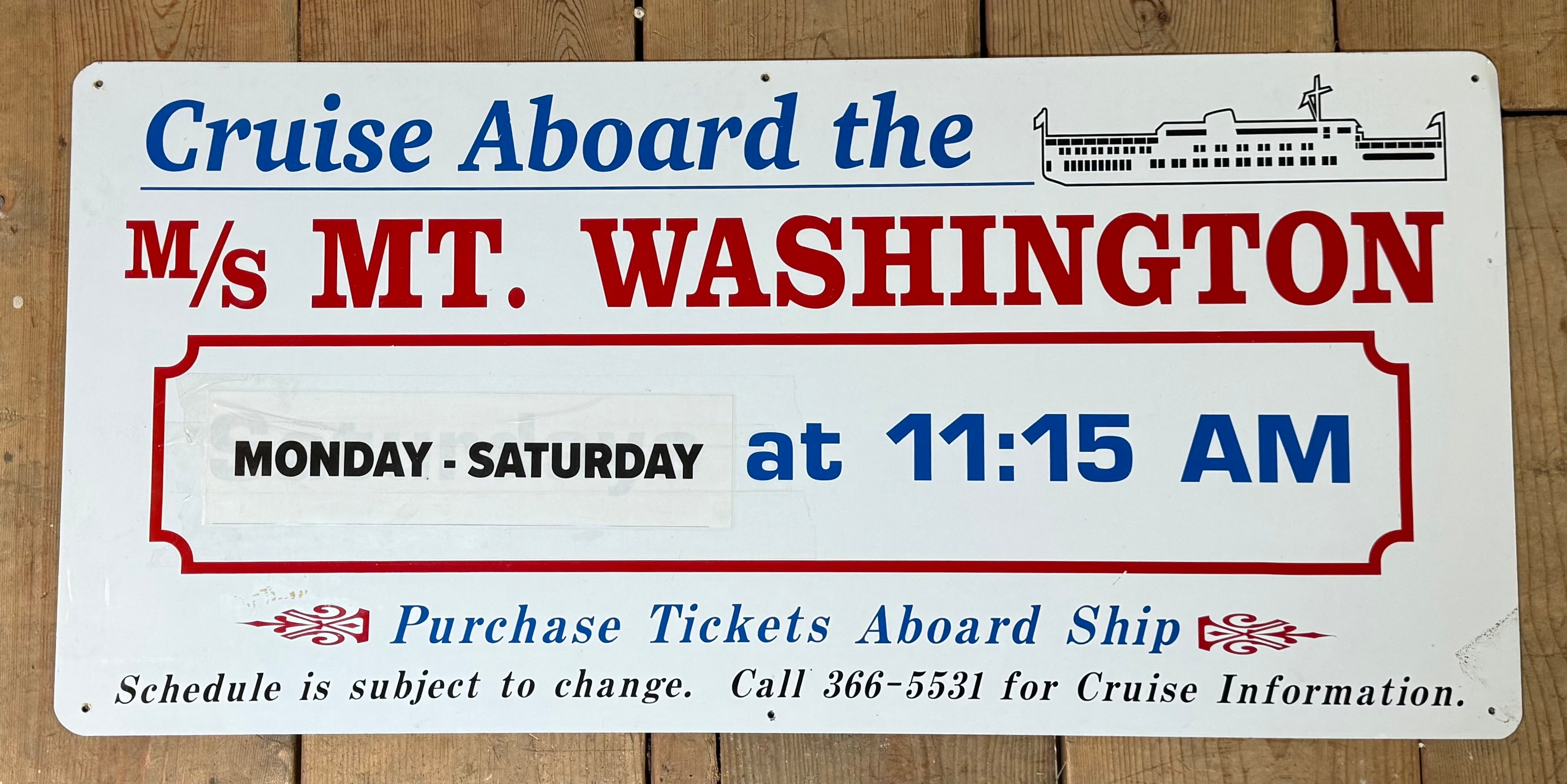 Wolfeboro Departure Sign #3