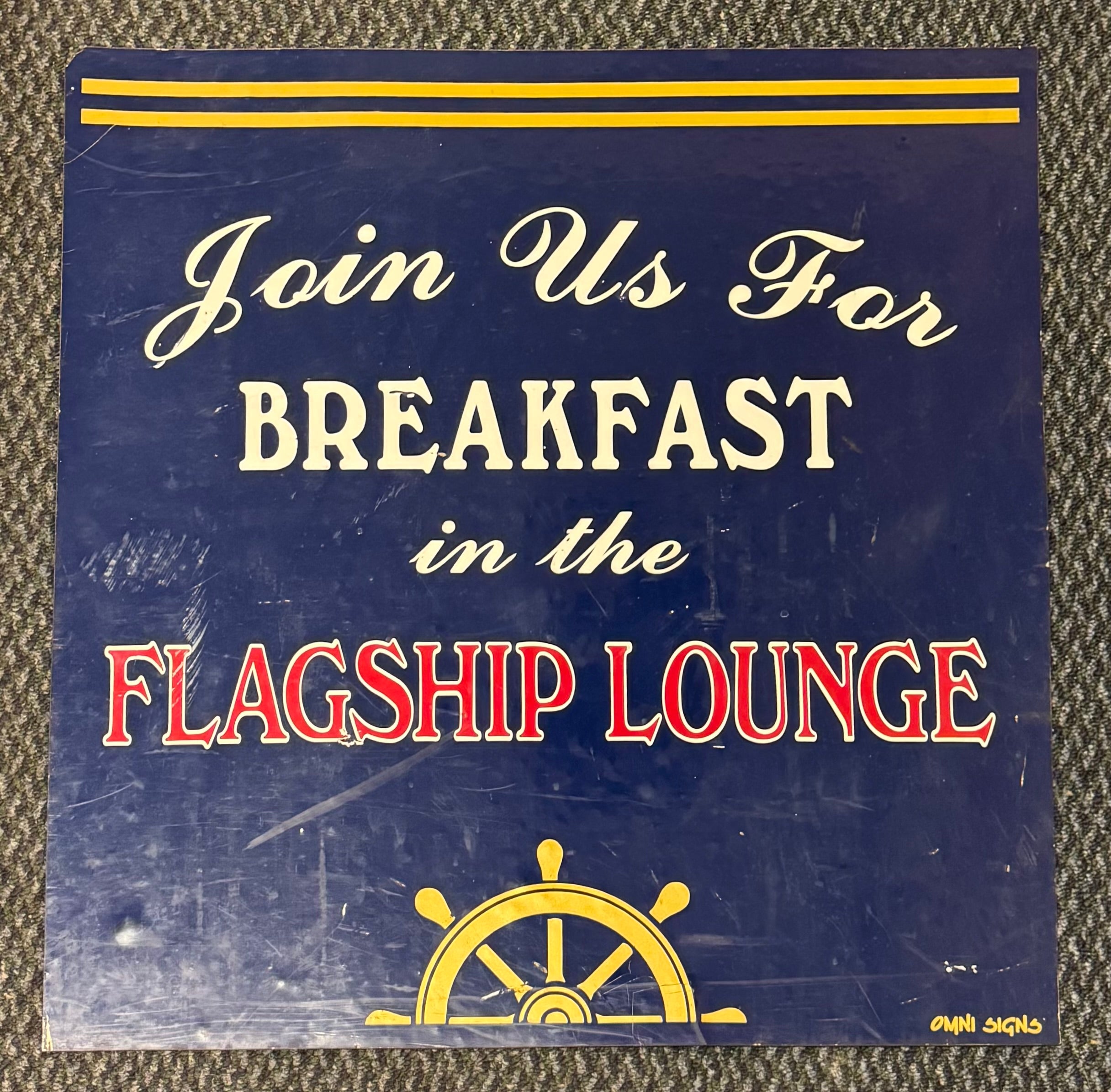 Flagship Lounge Sign
